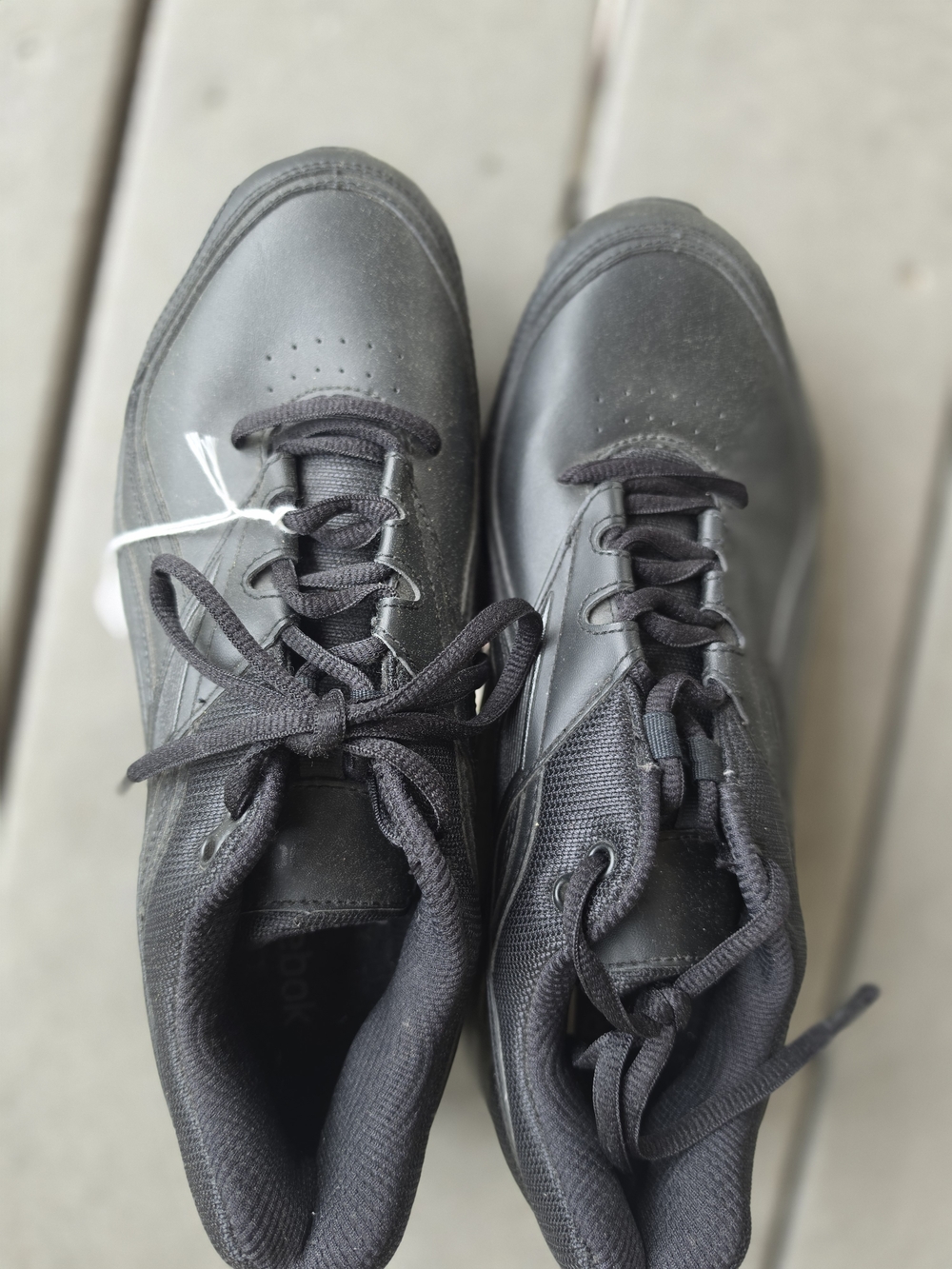 Reebok Black Womens Athletic Shoes - Lace-Up Trainers